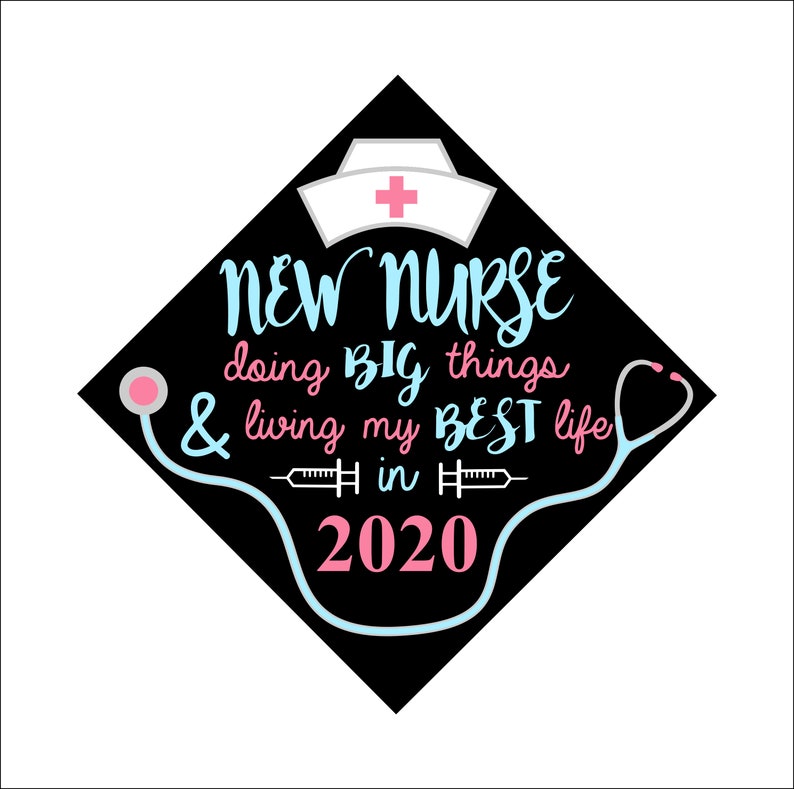 Download Nursing School Graduate 2020 Graduation Cap SVG file | Etsy