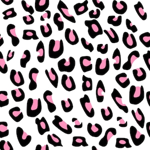 Pink Leopard Pattern SVG, Pink Cheetah Print SVG, Cricut Pattern, Animal Print SVG, Cheetah print svg, Digital Papers, boarder less pattern,
