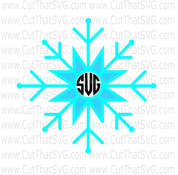 Download Snowflake Svg Snowflake Monogram Svg Winter Svg Snow Svg Etsy