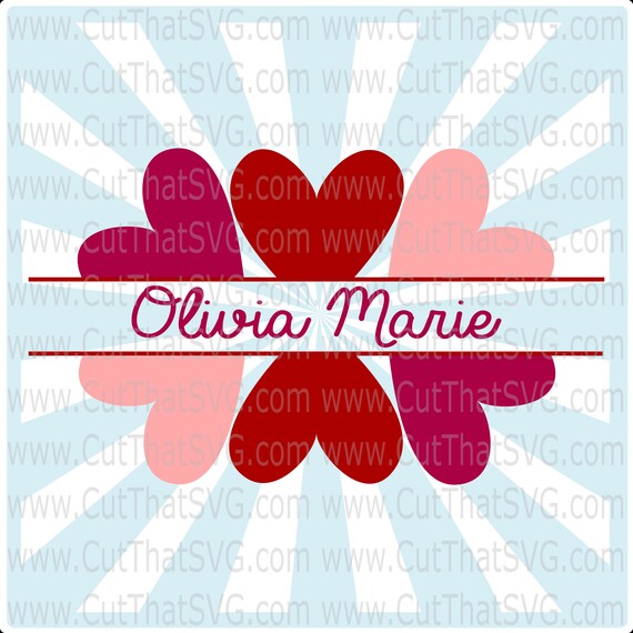 Download Valentine Monogram Svg Monogram Frame Circle Frame Frame Etsy