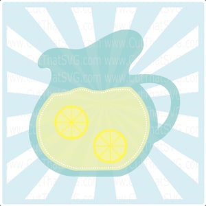 Lemonade Pitcher SVG, Lemonade svg, Lemon svg, lemonade stand svg, summer svg,  svg file for Cricut, Fresh Lemonade, Lemon clipart, kitchen