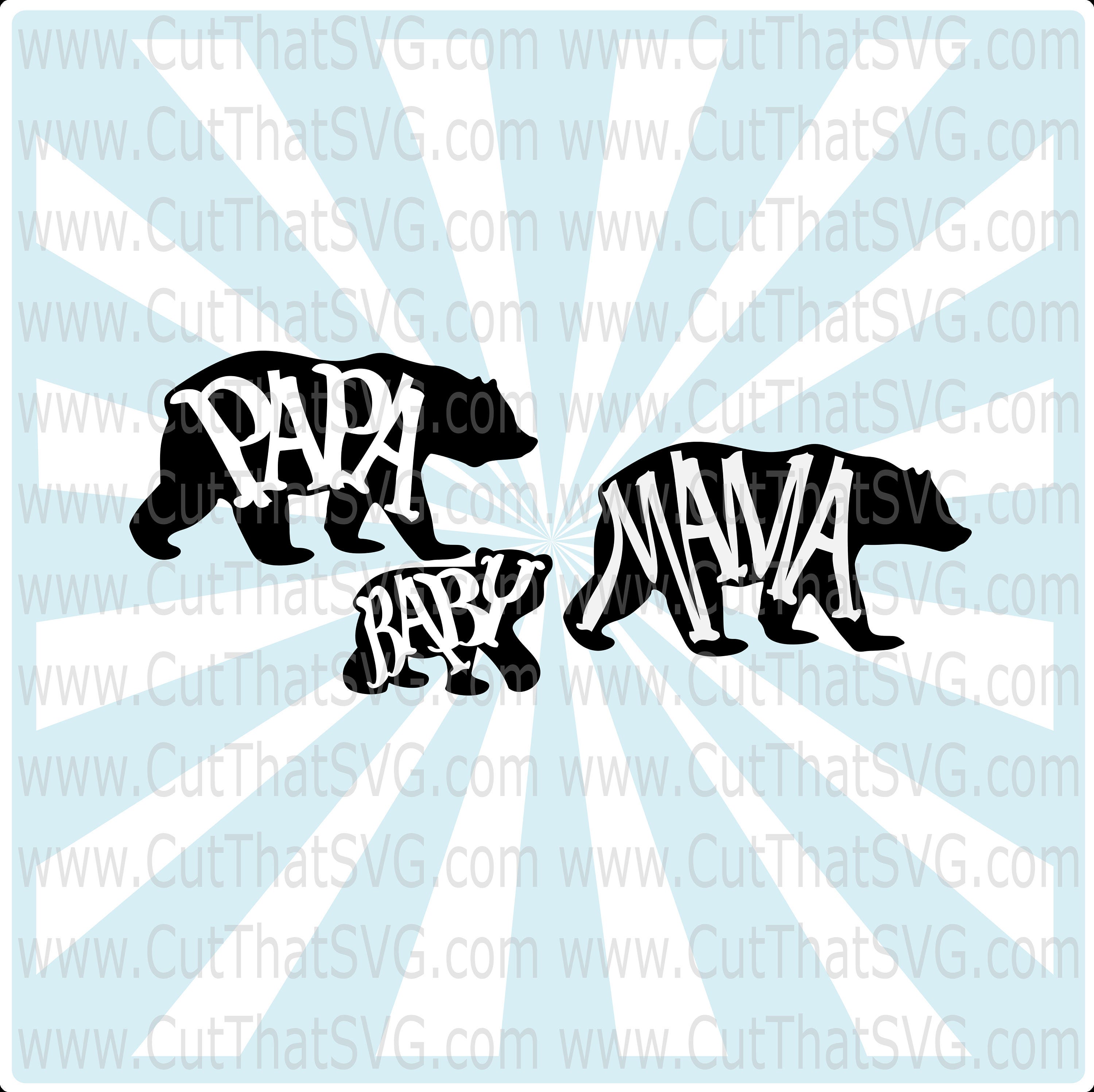 Download Mama Bear Svg Papa Bear Svg Baby Bear Svg Bear Family Svg Etsy