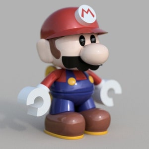 Mini Mario Figure Etsy
