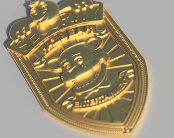 Five Night at Freddys - Movie - Security badge - 3D Model