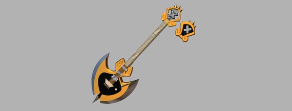 Hazbin Hotel - Adam Ax Guitar - 3D Print - Etsy