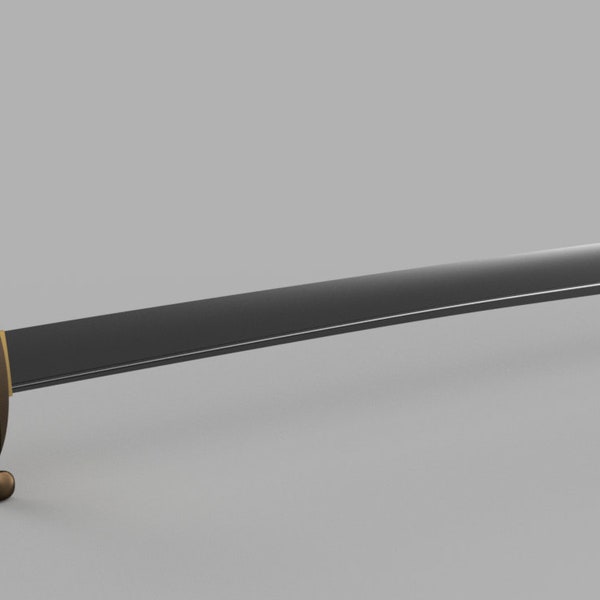 Pirates of the caribbean - Jack Sparrow Sword - 3D Model