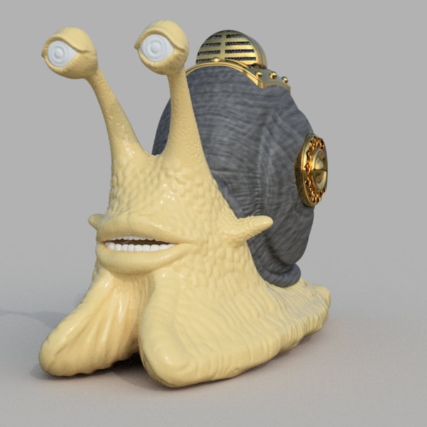 Pirate Snail - Phone Snail - 3D Print