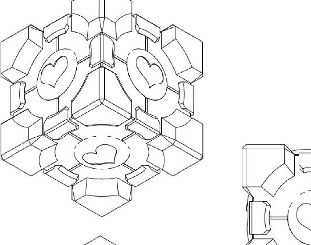 Portal - Cubo complementario - Plano - Etsy México, image size:1080x850