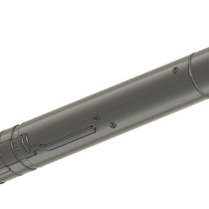 May include: A gray metal handheld device with a textured nozzle and a small lever on the side. The device has a series of small holes on the end.