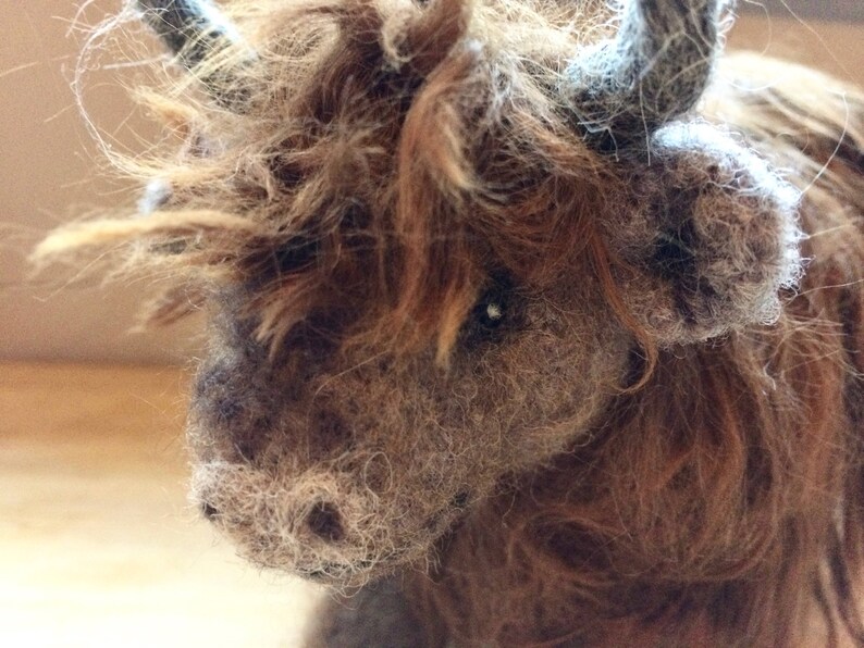Highland Cow Knitting Pattern and Felting kit. Etsy
