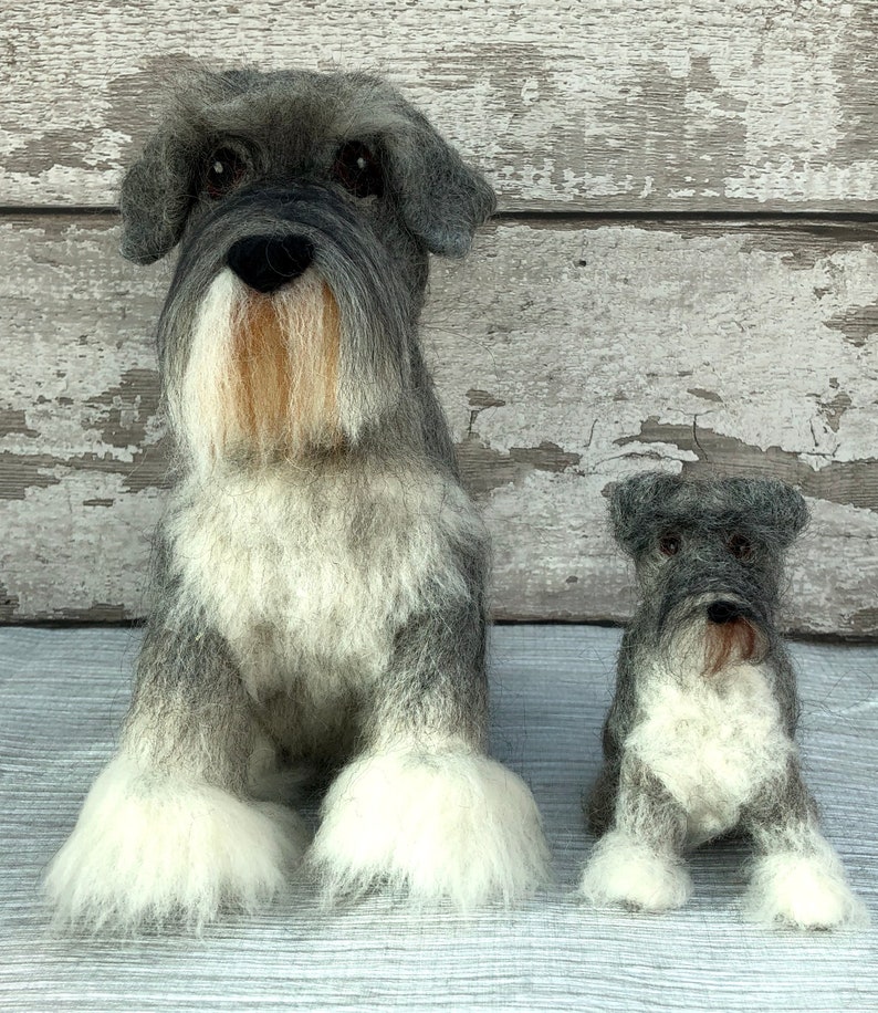 Miniature Schnauzer Needle Felting Kit. Etsy