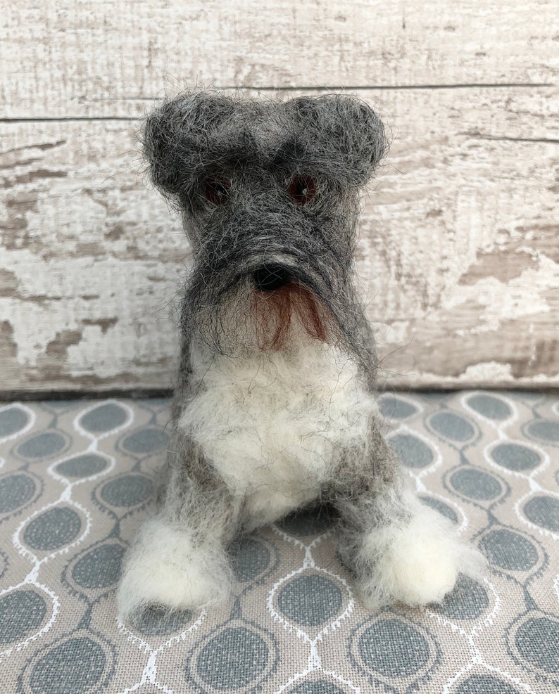 Miniature Schnauzer Needle Felting Kit. Etsy