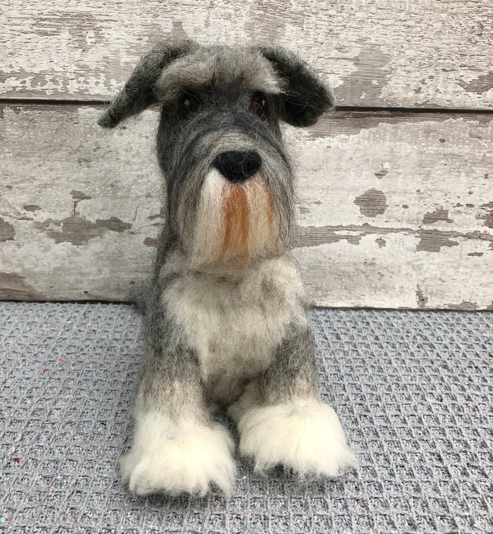 Schnauzer Knitting and Felting Kit Free UK Shipping Etsy