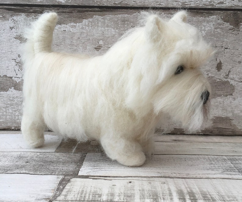 West Highland Terrier Westie Knitting and Felting Kit Free UK Etsy