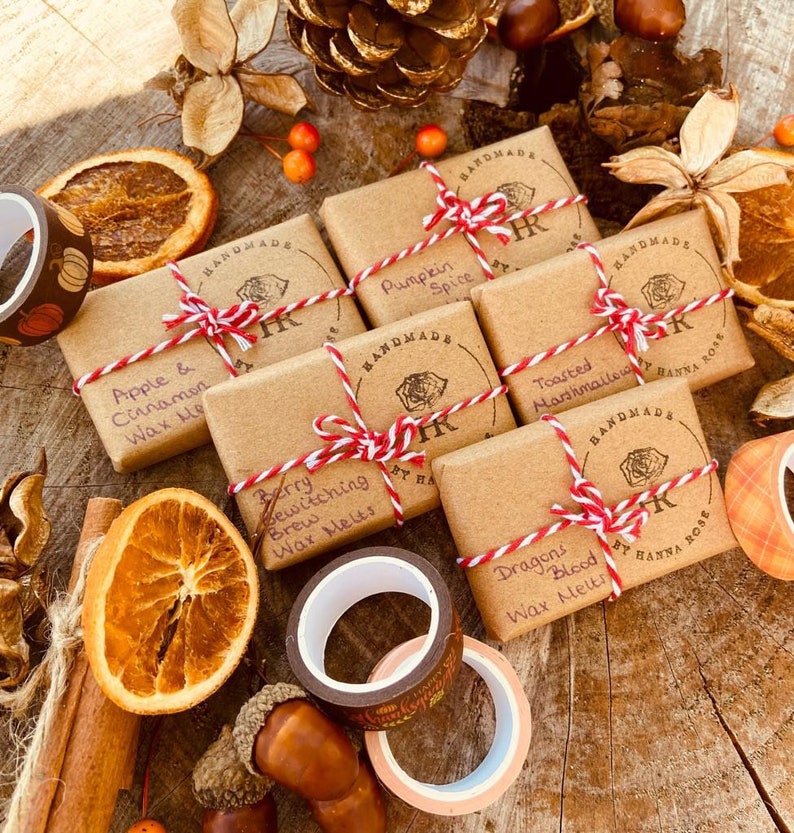 Autumn/Fall Scented, Vegan Soy Wax Melts // Seasonal Scents, Halloween, Gifts for her, Apple & Cinnamon, Pumpkin Spice, Toasted Marshmallow 