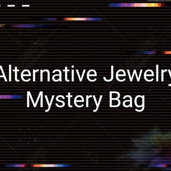 Alternative Jewelry Mystery Bag, mystery box, handmade jewelry, Gifts for her, Alt Style jewelry, 90s grunge inspired jewelry, Alt grunge