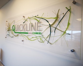 Custom Logo Office Sign: Modern Acrylic Business Branding