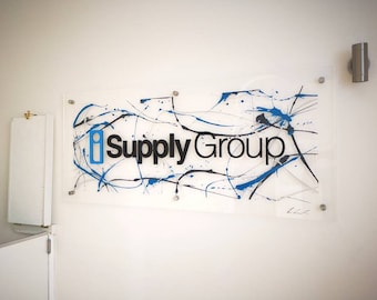 Hand-Painted Custom Logo Office Art by Ben Ashford
