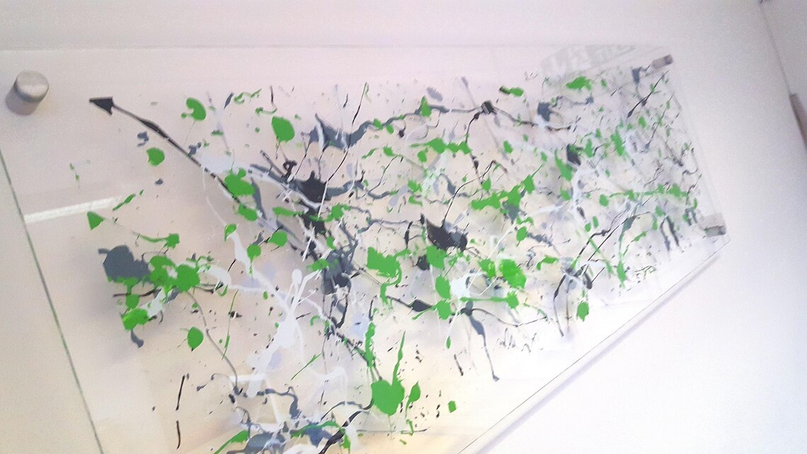 Bright Green Modern Wall Art Etsy UK