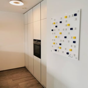 Abstract and modern wall art. Acrylic art Solid acrylic cubes Geometric wall art blocks. Mosaic. Cube Art 3D art Floating Wall decor hanging
