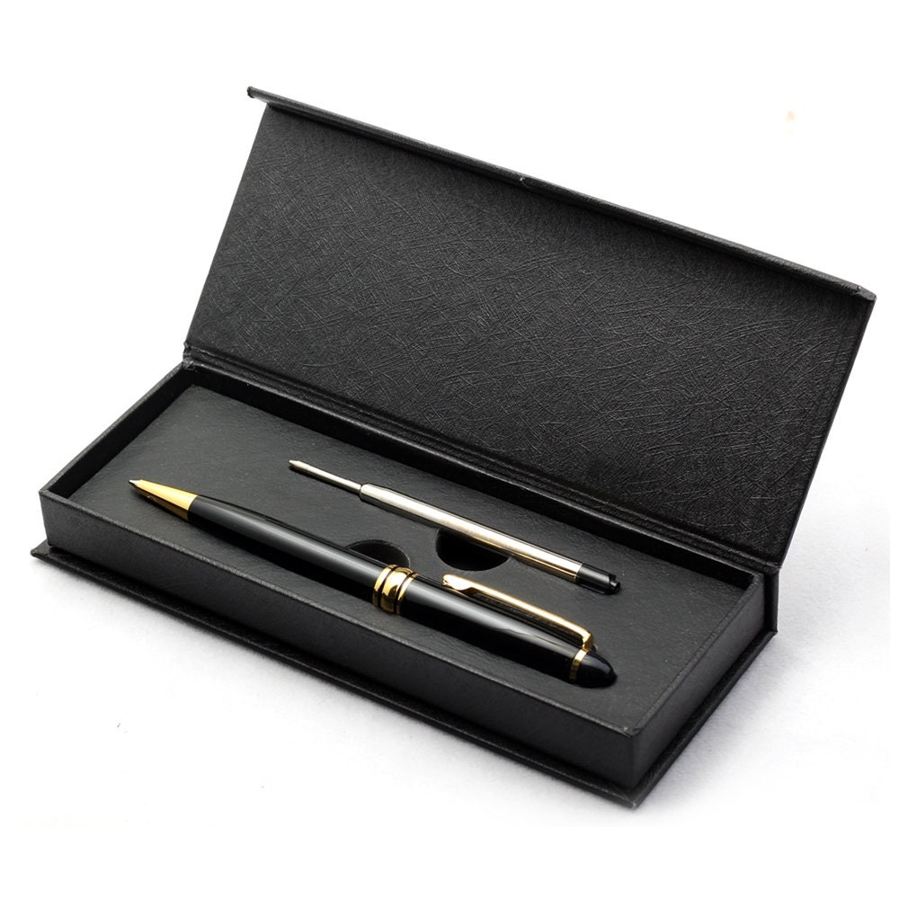 Free Engraving Brass Ballpoint Pen, Engraved Pen, Black Refill