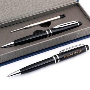Personalized Engraved Expert Ballpoint Pen, Roller Ballpen, Retractable Medium Refill Pen, Custom Name, Gift for Men, Women, Any Occasion