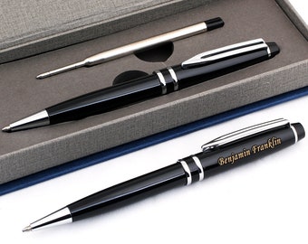 Personalized Engraved Expert Ballpoint Pen, Roller Ballpen, Retractable Medium Refill Pen, Custom Name, Gift for Men, Women, Any Occasion