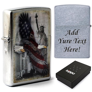 Personalized Engraved Zippo Lighter, Custom Name, Gift for Groomsmen, Boyfriend, All Occasions, Unique, Durable, Refillable, and Windproof
