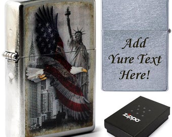 Personalized Engraved Zippo Lighter, Custom Name, Gift for Groomsmen, Boyfriend, All Occasions, Unique, Durable, Refillable, and Windproof