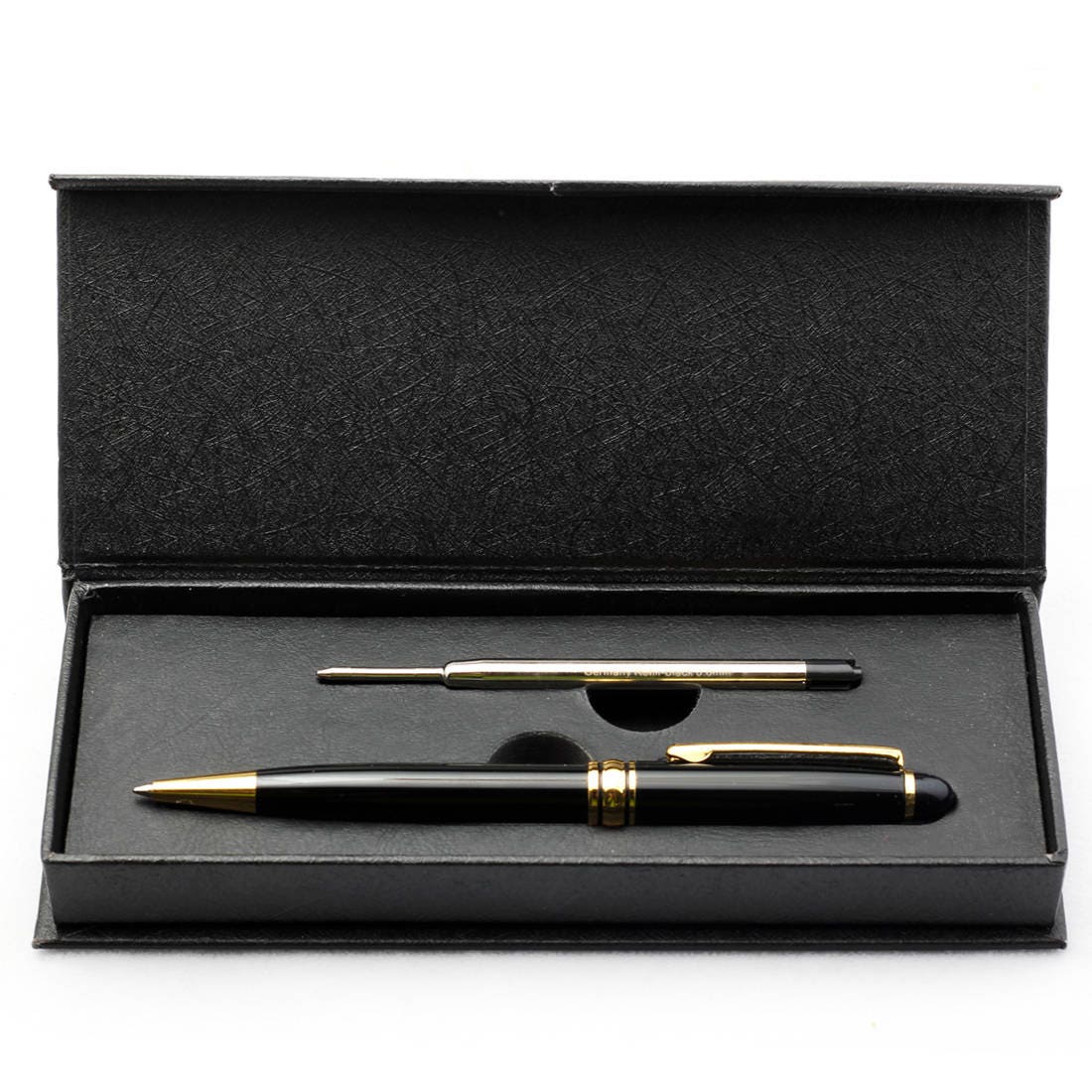 Free Engraving Brass Ballpoint Pen, Engraved Pen, Black Refill Pen