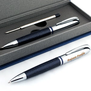 Personalized Engraved Expert Ballpoint Pen, Roller Ballpen, Retractable Medium Refillable Pen, Custom Name, Perfect Gift, Classy Gift Box