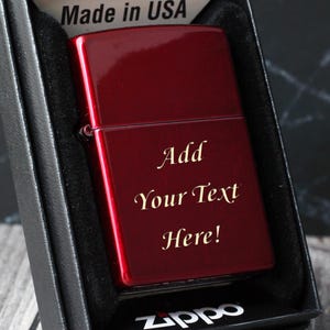 Personalized Engraved Zippo Lighter, Custom Name, Gift for Groomsmen, Boyfriend, All Occasions, Unique, Durable, Refillable, and Windproof