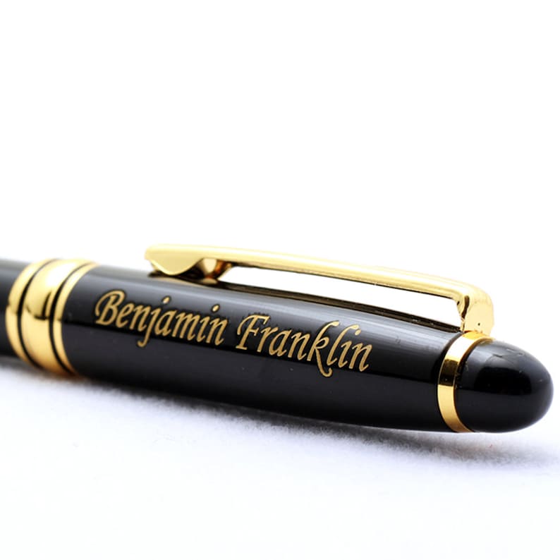 Free Engraving Personalized Expert Roller Ballpen, Ballpoint pen, Retractable Medium Refill Pen Custom Gifts for Men Women, Classy Gift Box image 4