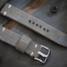 Vintage Olive Drab  Military Canvas Watch Strap with Tack Stitching in 20mm, 22mm, 24mm Sizes