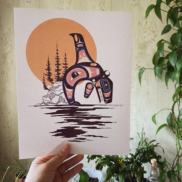Chasing Whales - Art Print - Formline