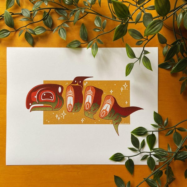 Smoked - Art Print - Formline - Alaska