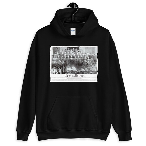 Black Wall Street Hoodie African American Black History Unisex Etsy