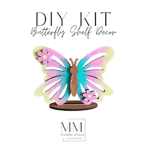 3D Butterfly Craft Kit: Spring Wood Decor Project