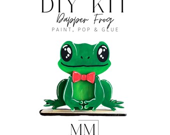 DIY Frog Paint Kit: Wood Animal Craft, All Ages Activity