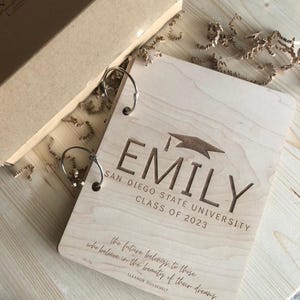 Graduation Card Keeper - Personalized Keepsake - Class of 2025 - XL Greeting Card Organizer - Memories Stored Safely
