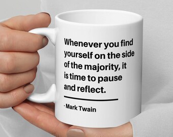 Mark Twain Quote Mug: Witty Literary Gift