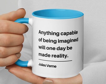 Jules Verne Quote Mug: Inspiring Science Fiction Gift
