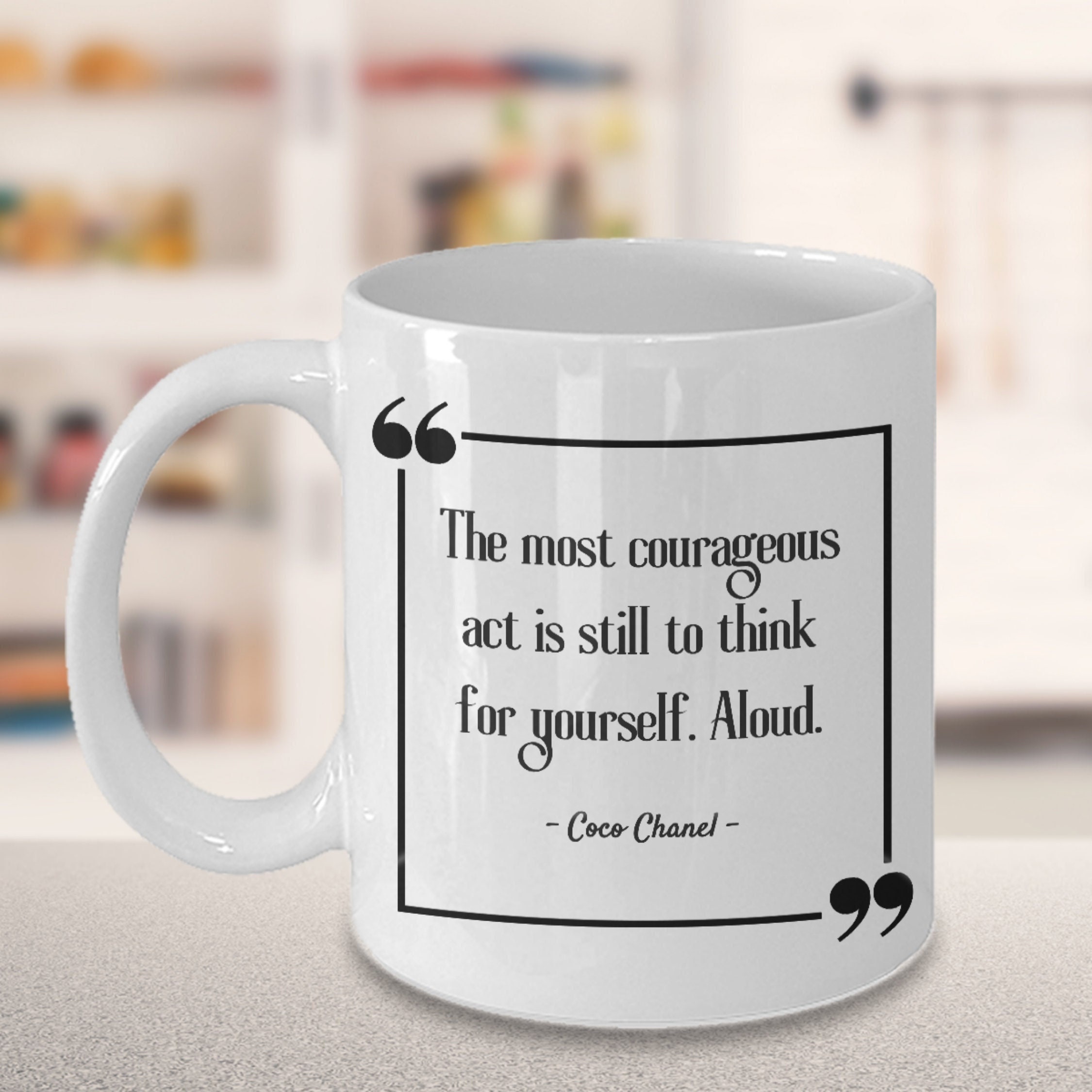 Coco Chanel Quote Mug Coco Chanel Gift Ideas Fashion Icon 
