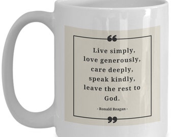 Ronald Reagan Quote Coffee Mug: Inspiring Christian Gift