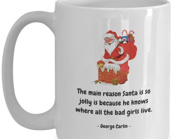 Womens Santa Is Jolly Because He Knows Where The Bad Girls Live Tshirt Funny Womens Santa Is Jolly Because He Knows Where The Bad Girls Live Tshirt Funny