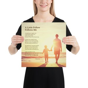 Dad Poem a Little Fellow Follows Me Print - Etsy