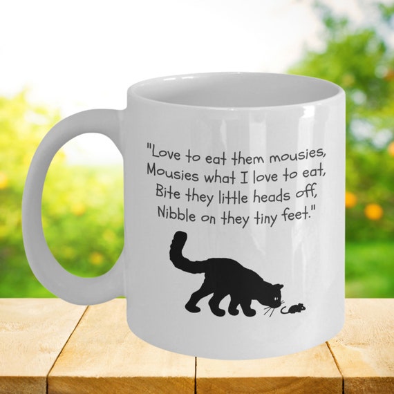 Funny Cat Mouse Coffee Mug Cute Cat Coffee Mug Cute Cat - Etsy