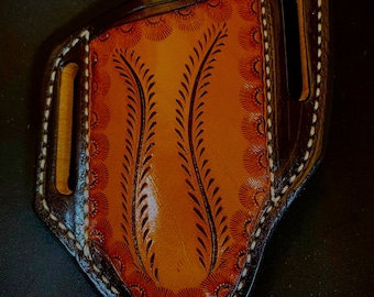 Buck 110 Tooled quality Wheat knife sheath