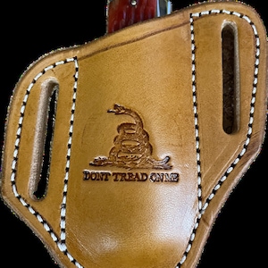 Dont Tread on me trapper knife sheath