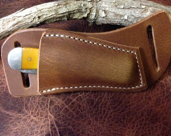 Golden Brown Buffalo Crossdraw voor de Trapper Style-messen
